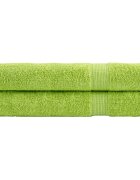 vidaXL Премиум кърпи SOLUND 2 бр ябълковозелени 100x200 см 600 gsm
