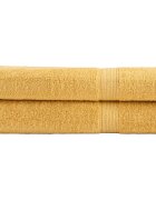 vidaXL Премиум кърпи SOLUND 2 бр златист 100x200 см 600 gsm