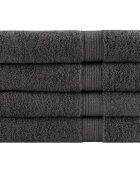 vidaXL Премиум кърпи SOLUND 4 бр антрацит 100x200 см 600 gsm