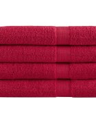 vidaXL Премиум кърпи SOLUND 4 бр червени 100x200 см 600 gsm
