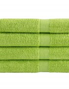 vidaXL Премиум кърпи SOLUND 4 бр ябълковозелени 100x200 см 600 gsm