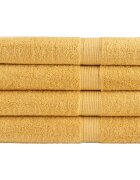 vidaXL Премиум кърпи SOLUND 4 бр златист 100x200 см 600 gsm