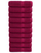 vidaXL Премиум кърпи за баня SOLUND 10 бр бордо 70x140 см 600 gsm