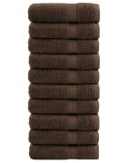 vidaXL Премиум кърпи за баня SOLUND 10 бр кафяви 70x140 см 600 gsm
