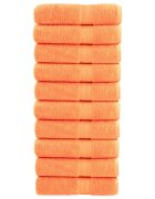 vidaXL Премиум кърпи за баня SOLUND 10 бр оранжев 70x140 см 600 gsm