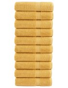 vidaXL Премиум кърпи за баня SOLUND 10 бр злато 70x140 см 600 gsm