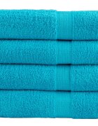 vidaXL Премиум кърпи за баня SOLUND 4 бр тюркоаз 70x140 см 600 gsm
