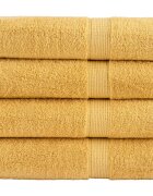 vidaXL Премиум кърпи за баня SOLUND 4 бр златист 70x140 см 600 gsm