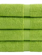 vidaXL Премиум кърпи за баня SOLUND 4бр ябълковозелени 70x140см 600gsm
