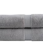 vidaXL Премиум кърпи за душ SOLUND 2 бр. сиви 70x140 см 600 г/м²