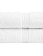 vidaXL Премиум кърпи за гости SOLUND 2 бр. бели 30x50 см 600 г/м²