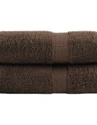 vidaXL Премиум кърпи за гости SOLUND 2 бр. Кафяви 30x50 см 600 г/м²