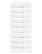 vidaXL Премиум кърпи за пране SOLUND 10 бр. бели 30x30 см 600 г/м²