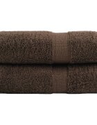 vidaXL Премиум кърпи за пране SOLUND 2 бр. кафяви 30x30 см 600 г/м²