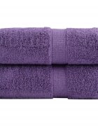 vidaXL Премиум кърпи за пране SOLUND 2 бр. лилави 30x30 см 600 г/м²