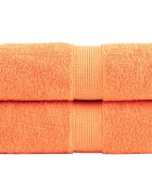 vidaXL Премиум кърпи за пране SOLUND 2 бр. оранжеви 30x30 см 600 г/м²