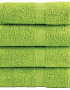vidaXL Премиум кърпи за пране SOLUND 4 бр. ябълково зелени 30x30 см 600 г/м²