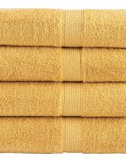 vidaXL Премиум кърпи за пране SOLUND 4 бр. златни 30x30 см 600 г/м²