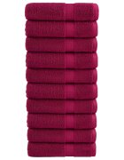 vidaXL Премиум кърпи за ръце SOLUND 10 бр бордо 50x100 см 600 gsm