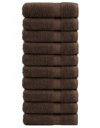 vidaXL Премиум кърпи за ръце SOLUND 10 бр кафяви 50x100 см 600 gsm