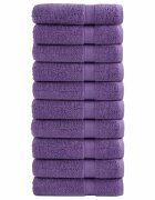vidaXL Премиум кърпи за ръце SOLUND 10 бр лилави 50x100 см 600 gsm