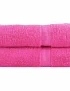 vidaXL Премиум кърпи за ръце SOLUND 2 бр. Розови 50x100 см 600 г/м²