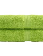 vidaXL Премиум кърпи за ръце SOLUND 2 бр. ябълково зелени 50x100 см 600 г/м²