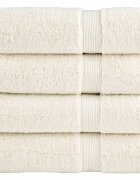 vidaXL Премиум кърпи за ръце SOLUND 4 бр. кремави 50x100 см 600 г/м²