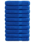 vidaXL Премиум кърпи за сауна SOLUND 10 бр сини 80x200 см 600 gsm
