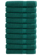 vidaXL Премиум кърпи за сауна SOLUND 10 бр зелени 80x200см 600 gsm