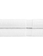 vidaXL Премиум кърпи за сауна SOLUND 2 бр бели 80x200 см 600 gsm