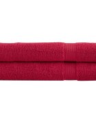 vidaXL Премиум кърпи за сауна SOLUND 2 бр червени 80x200 см 600 gsm