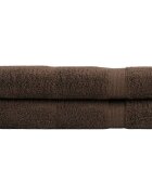 vidaXL Премиум кърпи за сауна SOLUND 2 бр кафяви 80x200 см 600 gsm