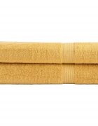 vidaXL Премиум кърпи за сауна SOLUND 2 бр злато 80x200 см 600 gsm