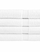 vidaXL Премиум кърпи за сауна SOLUND 4 бр бели 80x200 см 600 gsm