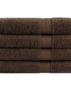 vidaXL Премиум кърпи за сауна SOLUND 4 бр кафяви 80x200 см 600 gsm