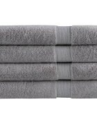 vidaXL Премиум кърпи за сауна SOLUND 4 бр сиви 80x200 см 600 gsm