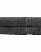 vidaXL Премиум сауна кърпи SOLUND 2 бр антрацит 80x200 см 600 gsm