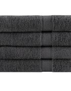 vidaXL Премиум сауна кърпи SOLUND 4 бр антрацит 80x200 см 600 gsm