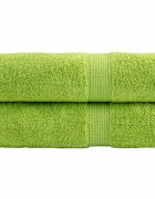vidaXL Premium Shower Towels 2 pcs Apple Green 70x140 cm 600 gsm 100% Cotton - Untranslated