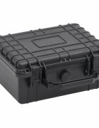 vidaXL Преносим калъф за полет черен 24x19x11 см PP