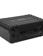 vidaXL Преносим калъф за полет черен 47x36x18 см PP