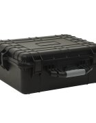 vidaXL Преносим калъф за полет черен 55x43x21 см PP