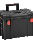 vidaXL Преносим калъф за полет черен 565x455x48 см PP