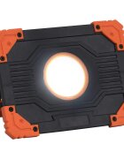 vidaXL Преносим LED прожектор ABS 10 W студено бяло