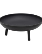 vidaXL Преносимо огнище 675x58x225 см стомана
