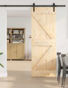 vidaXL Преплъзваща се врата NARVIK 70 x 210 см (2135 см)