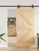 vidaXL Преплъзваща се врата NARVIK 80 x 210 см (2135 см)
