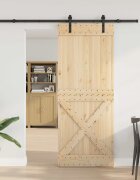 vidaXL Преплъзваща се врата NARVIK 90 x 210 см (2135 см)