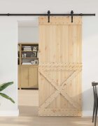 vidaXL Преплъзваща се врата NARVIK 90 x 210 см (2135 см)